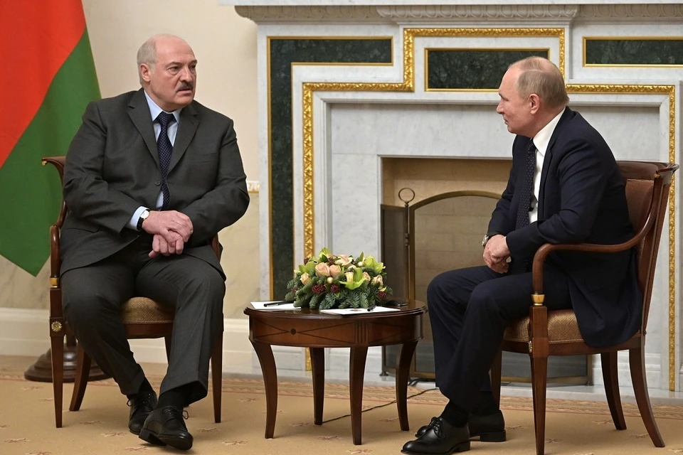 Лукашенко поблагодарил Путина за поддержку во время санкций. Фото: пресс-служба Кремля