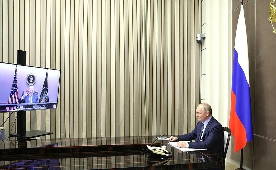 Байден намерен пригрозить Путину санкциями в случае «вторжения» на Украину Фото: сайт Кремля