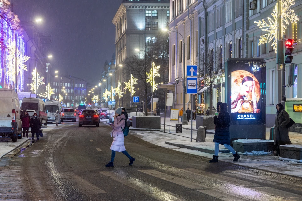 На дорогах местами гололедица