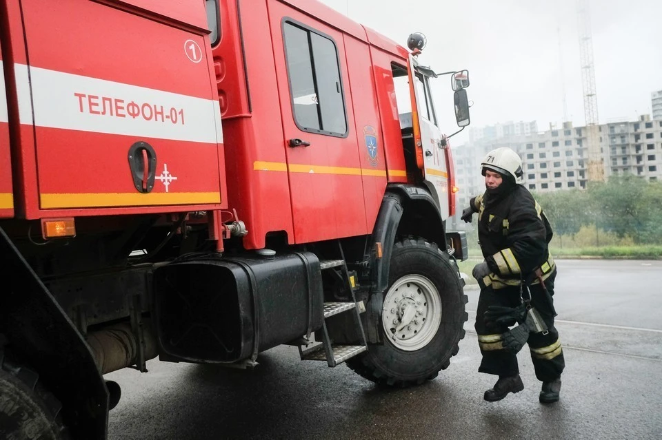 В Новокузнецке произошел пожар в многоквартирном доме.
