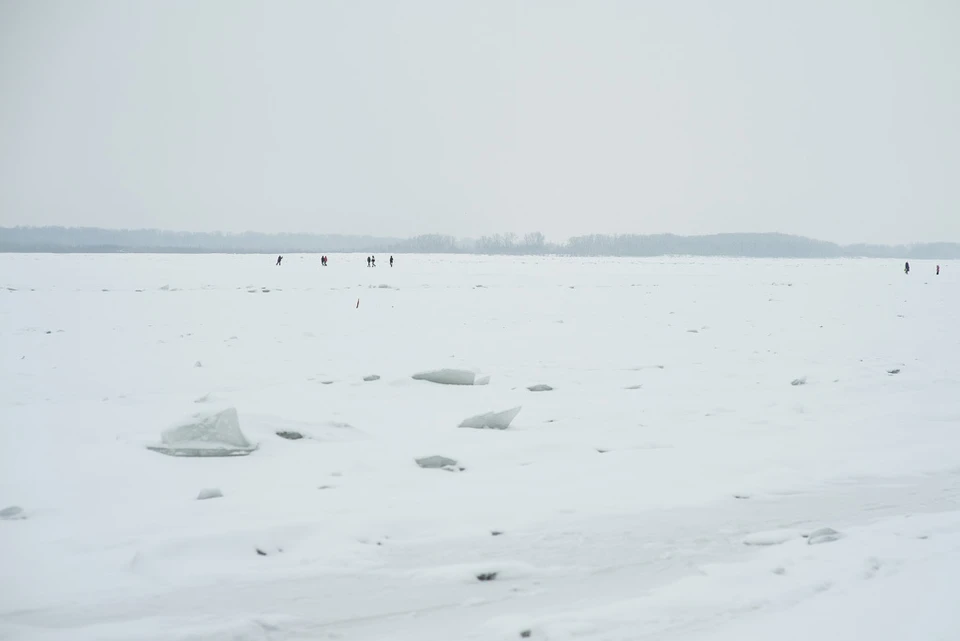 Толщина льда на водохранилищах в регионе ниже среднемноголетних значений