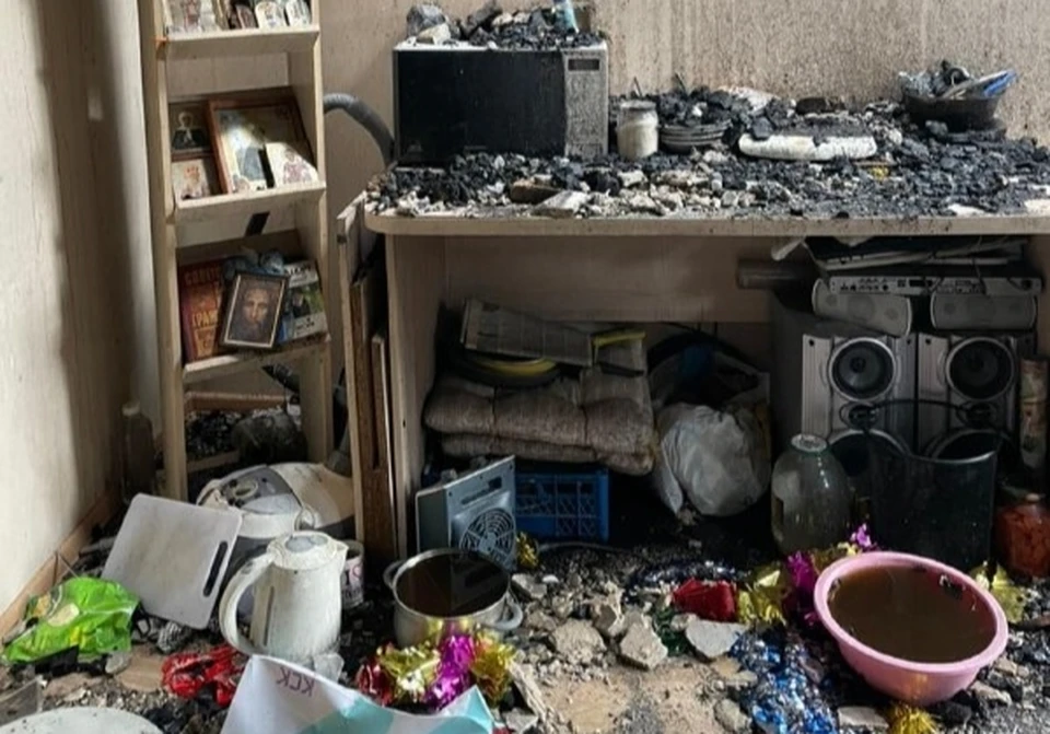 Огонь нанес существенный ущерб имуществу жильцов. Фото: Янина Павленко/telegram