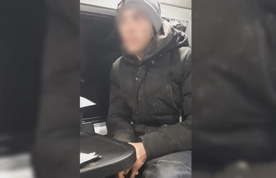 На парня, который не в первый раз садится за руль в пьяном виде, завели уголовное дело. Фото: сриншот из видео/пресс-служба МВД по РК