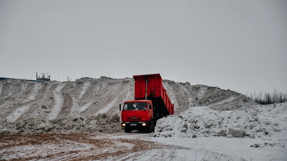 На полигонах Самары уже скопилось немало снега