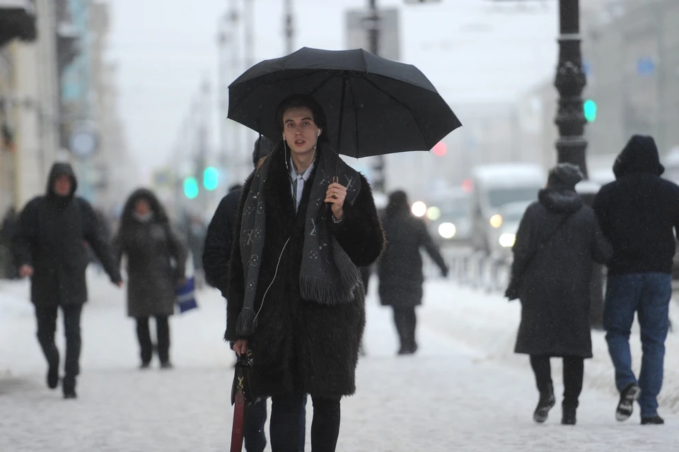 Тепло и слякотно будет в Петербурге 10 февраля