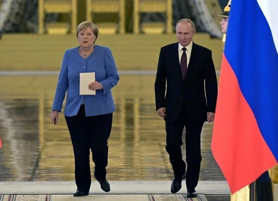 Ангела Меркель и Владимир Путин