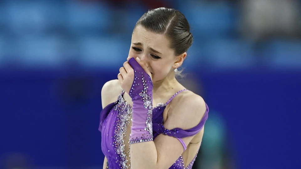 Камила Валиева расплакалась после проката на Олимпиаде. Фото: REUTERS