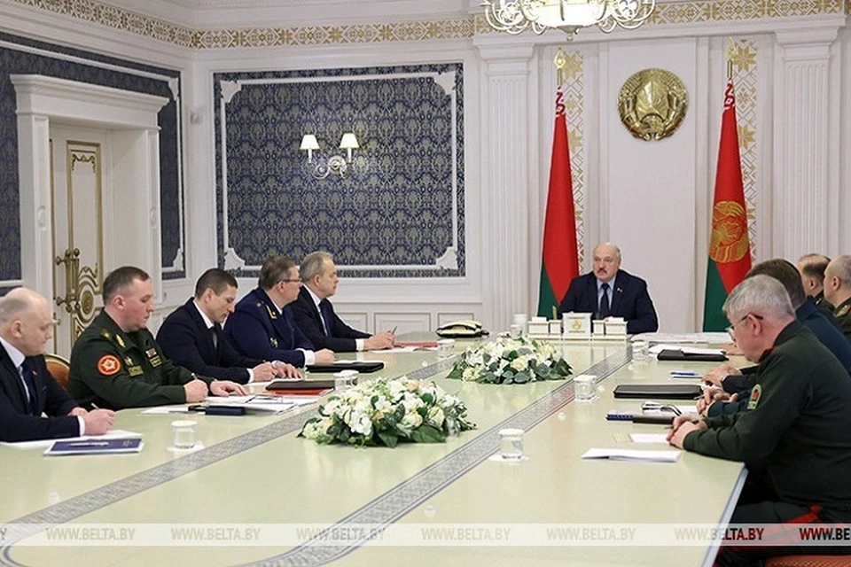 Оперативное совещание Александра Лукашенко с белорусскими военными. Фото: БелТА