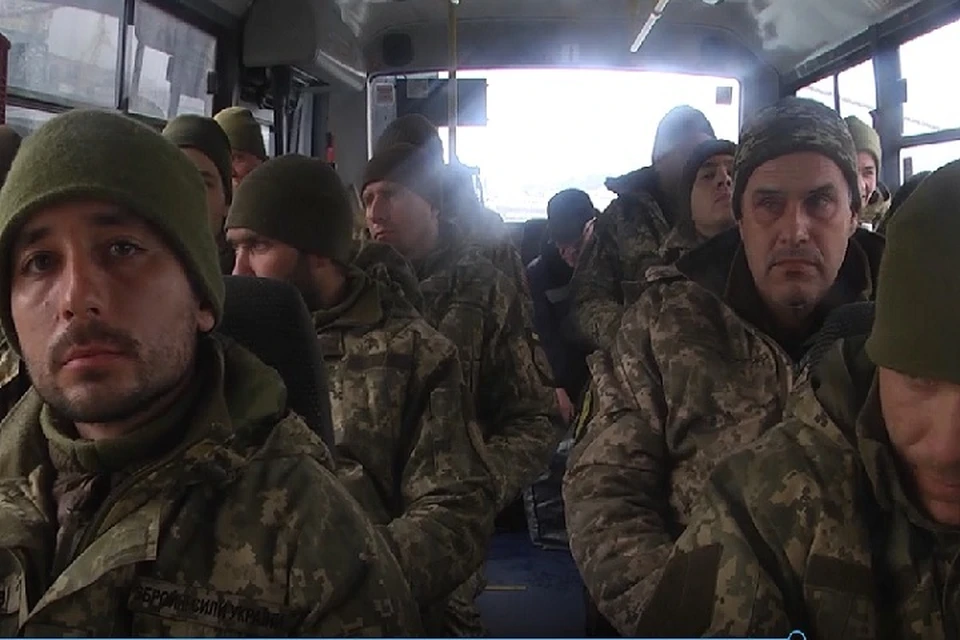После ряда юридических процедур украинских пограничников отправят домой. Фото: скриншот из видео Минобороны РФ