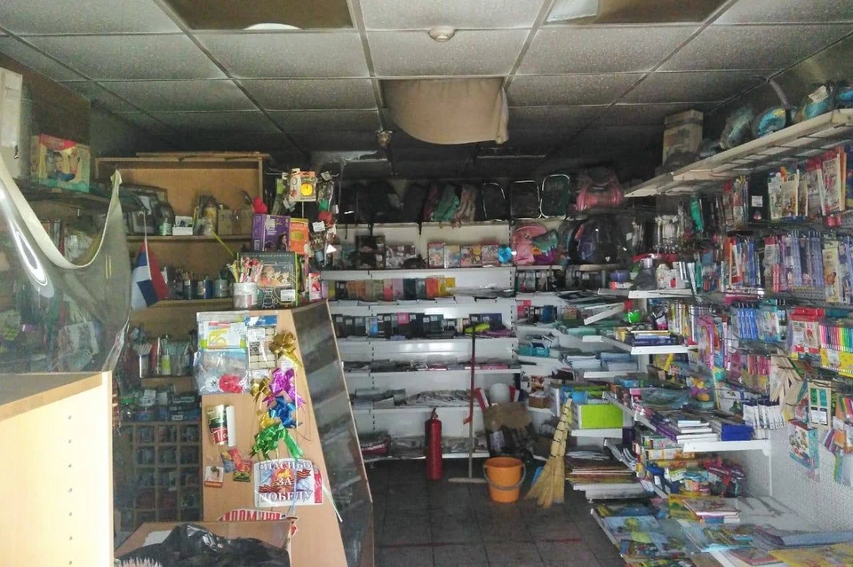 Пожар в магазине книг в Липецке