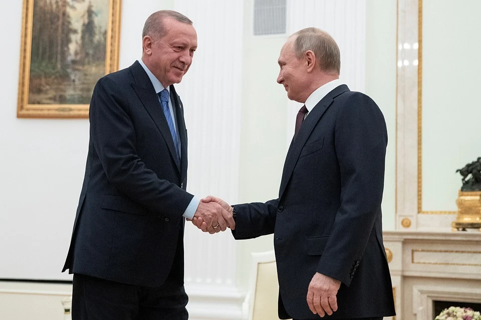 Песков сообщил, что Путин и Эрдоган обсудили ситуацию на Украине
