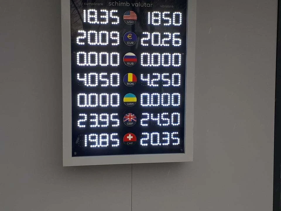 По такому курсу евро в Кишиневе не купишь.