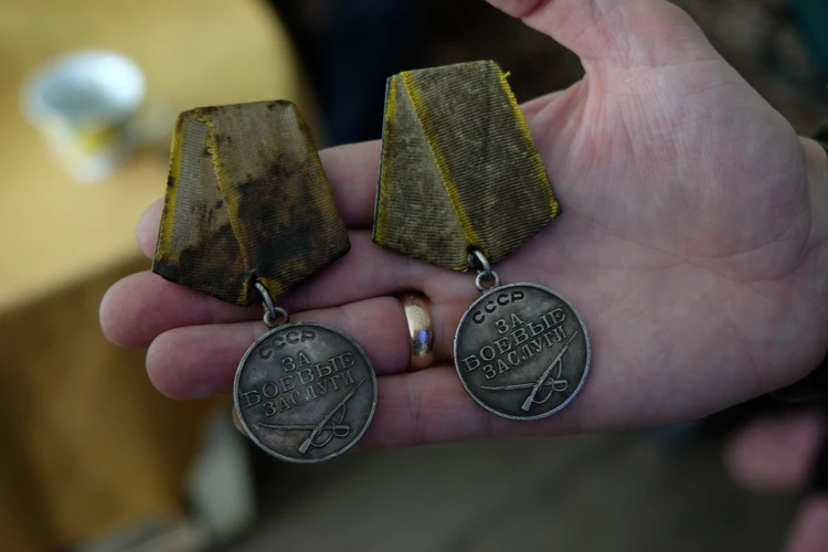Во время сноса дома калининградцы нашли медали со следами крови