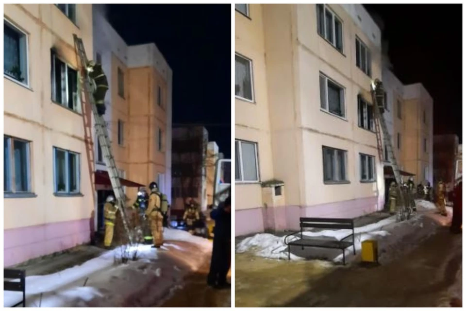 Пожар тушили в поселке Добрый