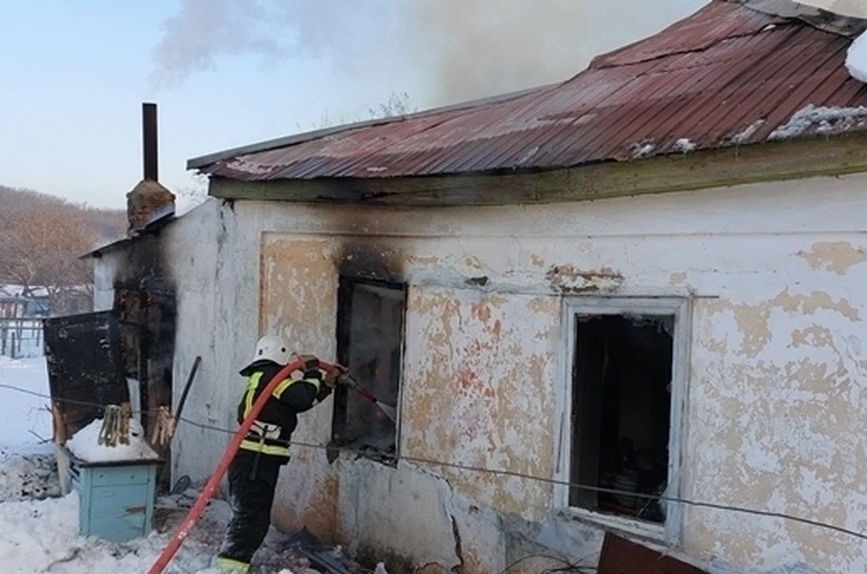 Вчера при пожаре в частном доме погиб человек. Фото: mchs.rk.gov.ru