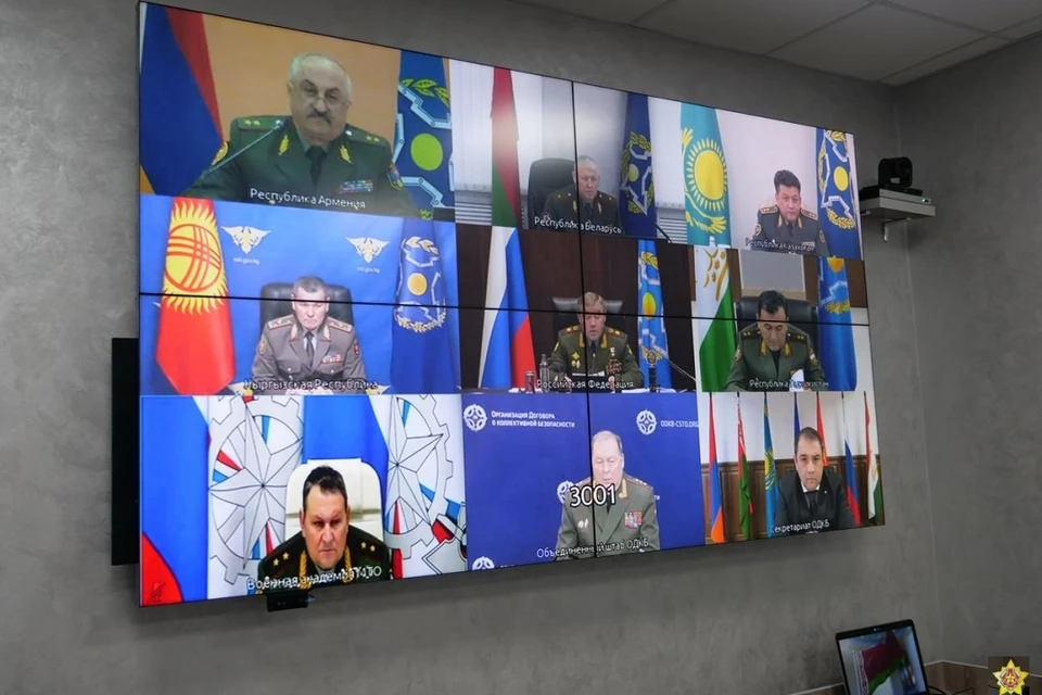 На заседании Военного комитета ОДКБ обсудили возвращение войск ОДКБ в Казахстан. Фото: Минобороны