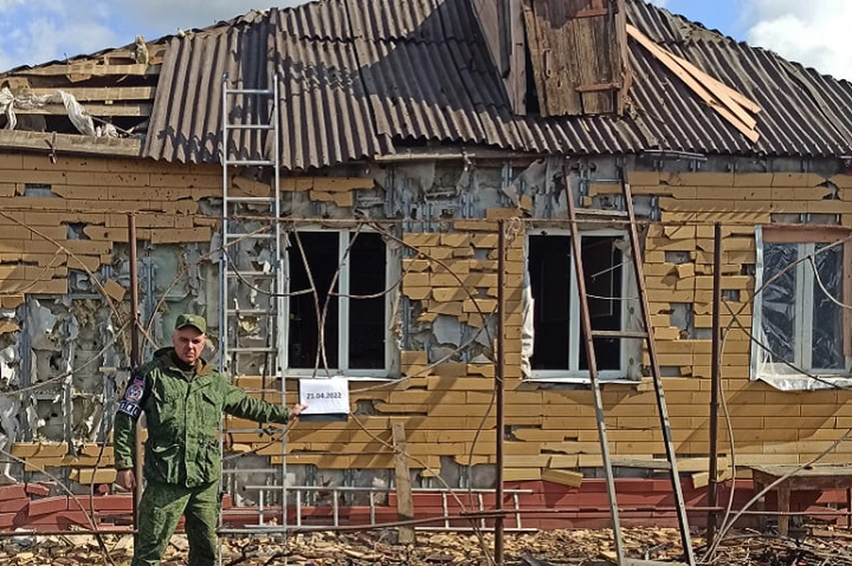 Последствия обстрела Петровского района Донецка. Фото: Представительство ДНР в СЦКК