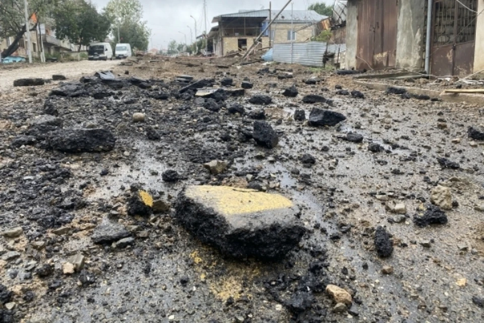 Было выпущено несколько минометных снарядов
