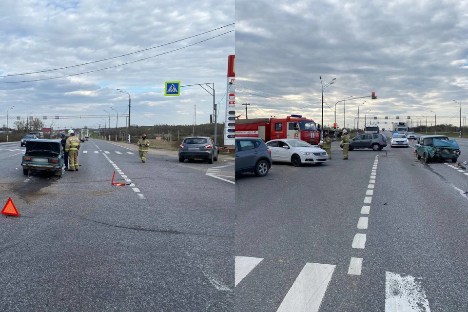 Фото с места аварии УГИБДД по Тверской области.