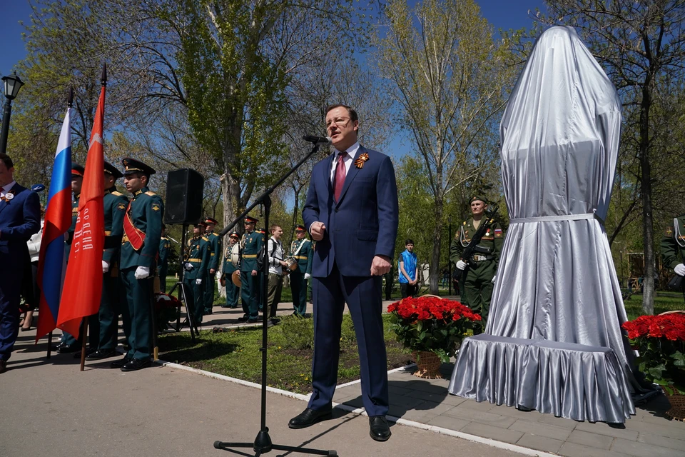 Открытие памятника состоялось 8 мая / Фото: правительство Самарской области