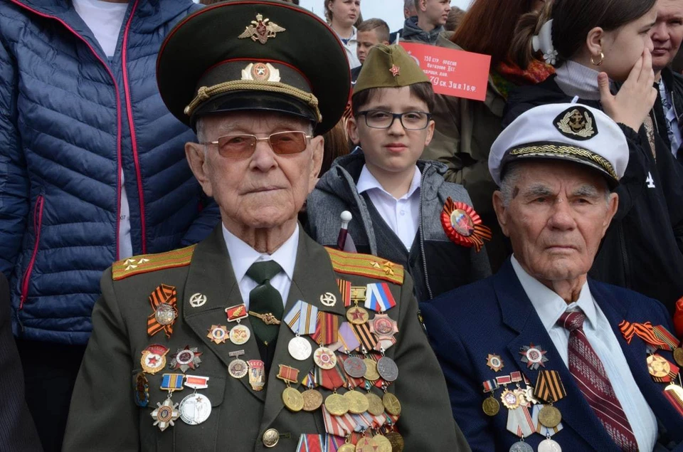 Среди зрителей Парада Победы в Волгограде были 84 ветерана