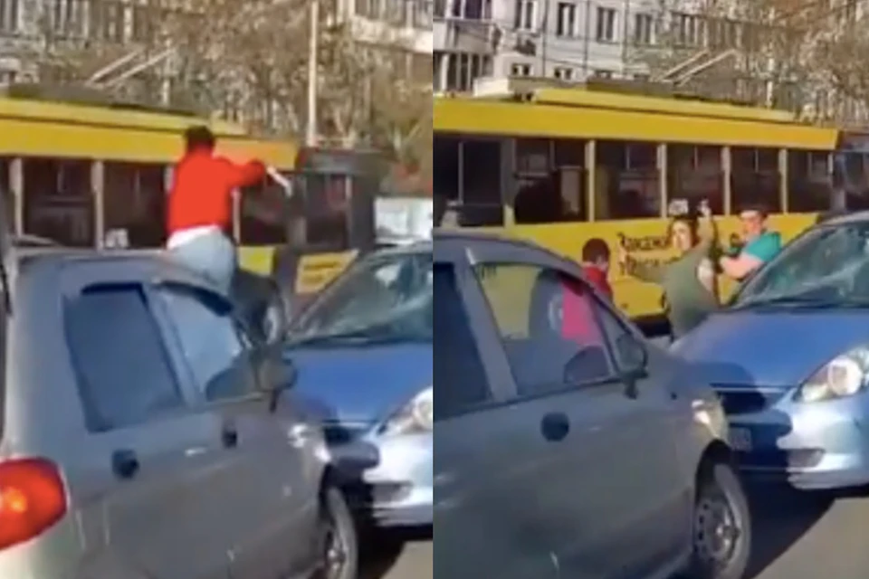 Девушка встала на защиту парня грудью