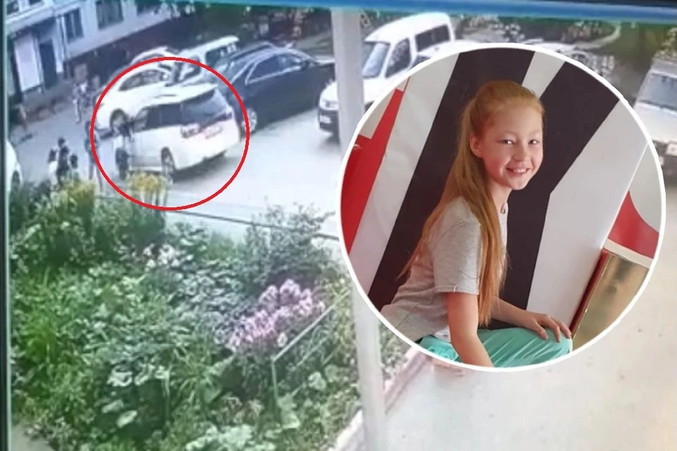 Машина сбила Ксению во дворе. Фото: предоставлено Еленой/ скриншот из видео