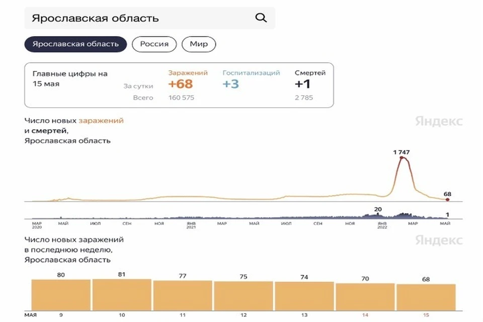 Скриншот Яндекс. Статистика