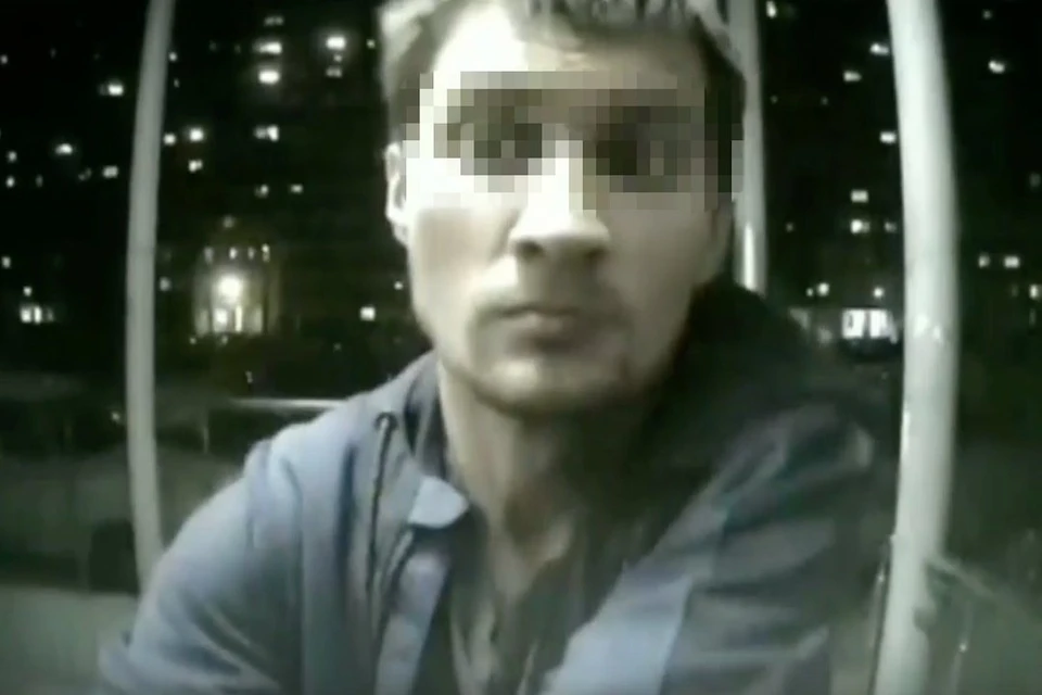 Мужчина вел себя неадекватно и агрессивно. Фото: кадр из видео