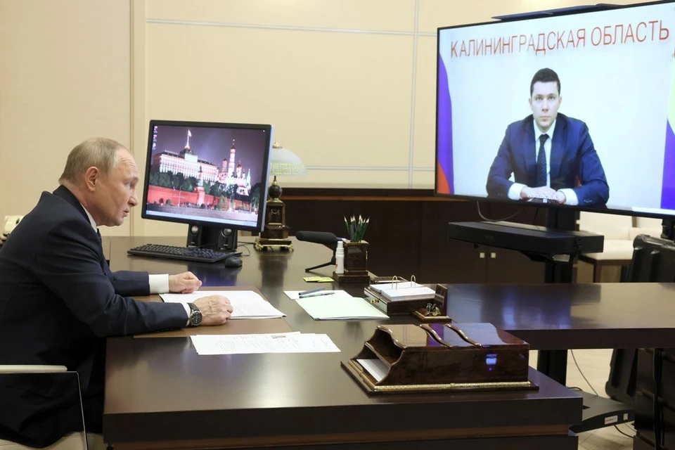 20 мая, руководитель региона отчитался - в режиме видеоконференции - перед главой государства. Фото: Михаил Метцель/POOL/ТАСС