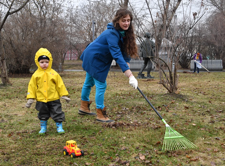 Фото весеннего труда в семье