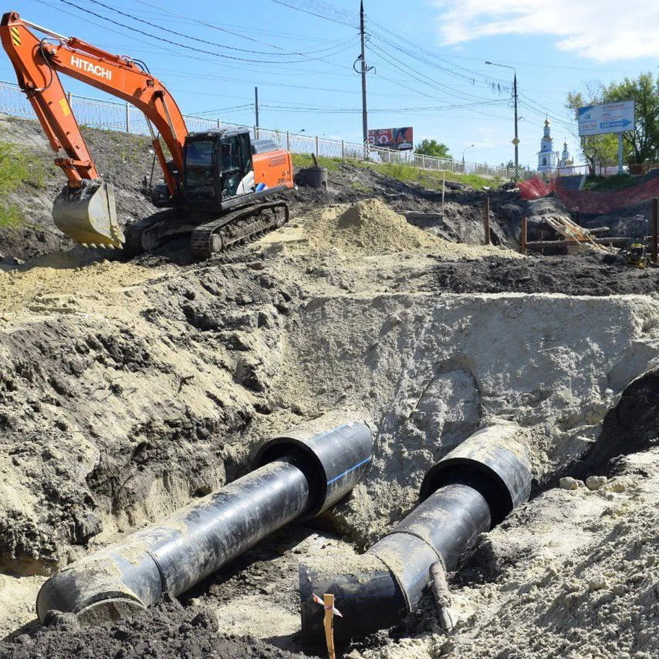 Возле моста на Минаева в Ульяновске врезают газопровод