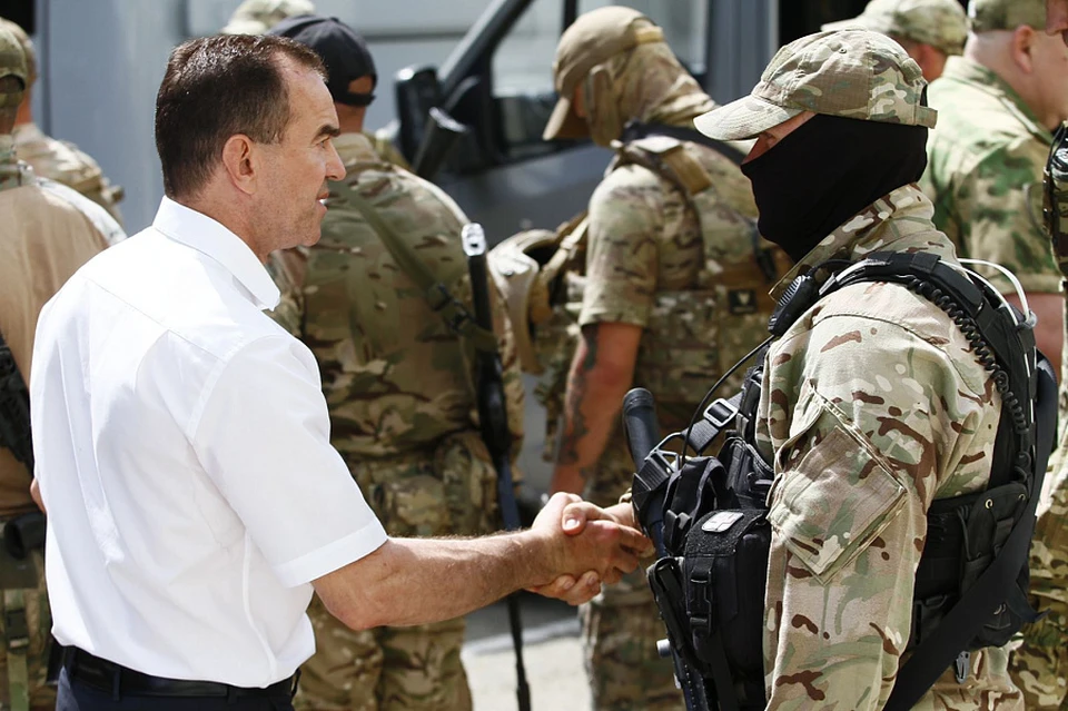 Вениамин Кондратьев поблагодарил кубанских участников специальной военной операции. Фото: пресс-служба администрации Краснодарского края.