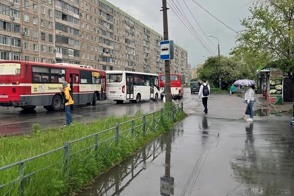 Три автобуса с пассажирами столкнулись в Комсомольске-на-Амуре. Фото: Komsаgram.