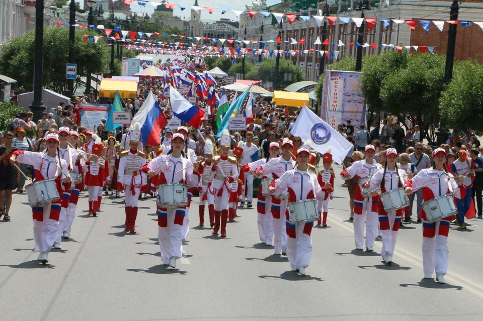 На празднике вместе с омичами были гости из других стран, республик и городов. Фото: Правительство Омской области