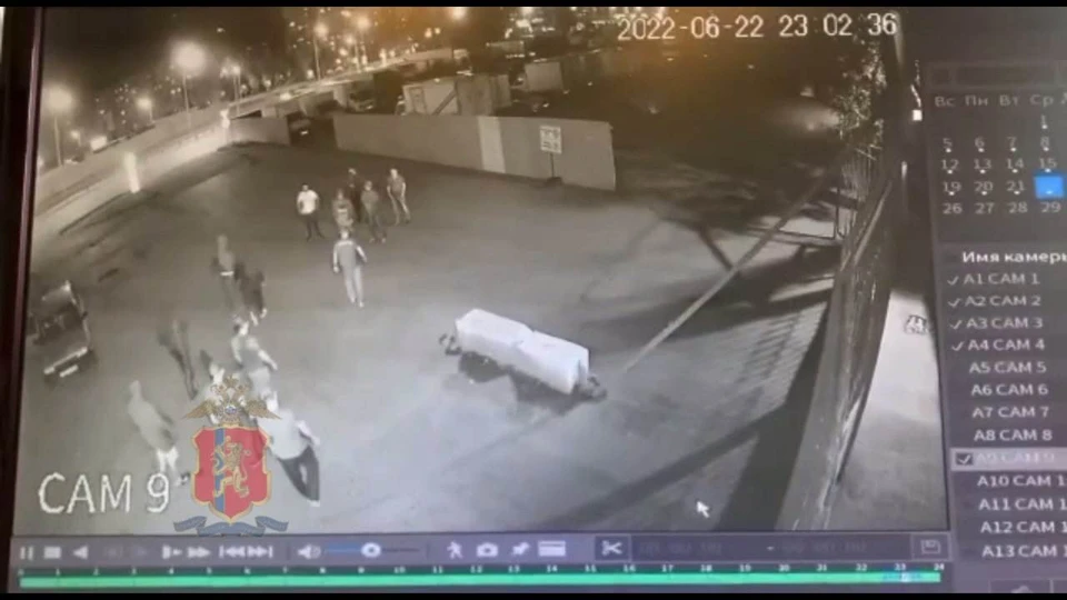 В Красноярске после драки на Южном рынке заведено уголовное дело. Фото: стопкадр из видео МВД