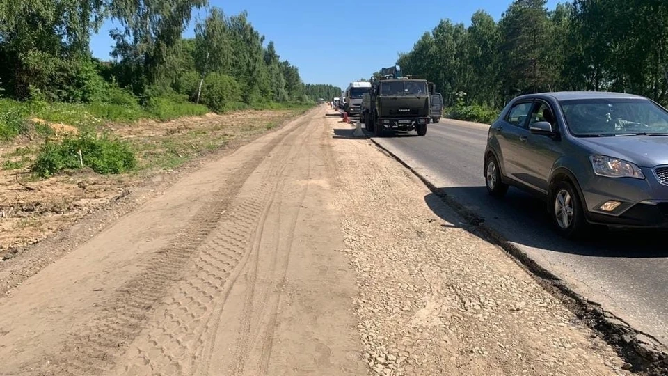 Основную дорогу-дублёр продолжают делать.