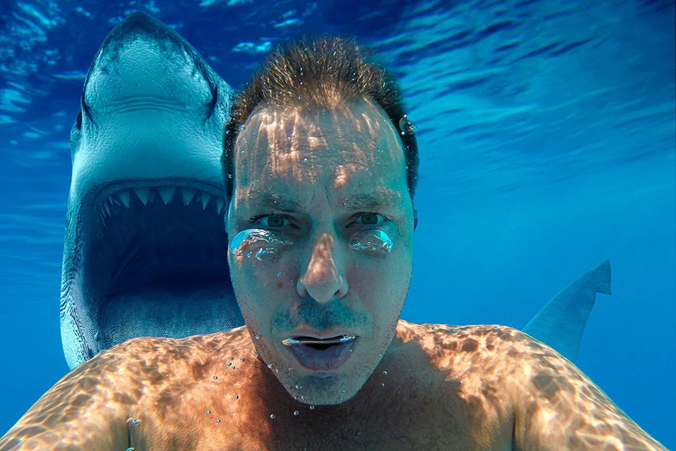 Инструктор по дайвингу поделился опытом "общения" с акулами.