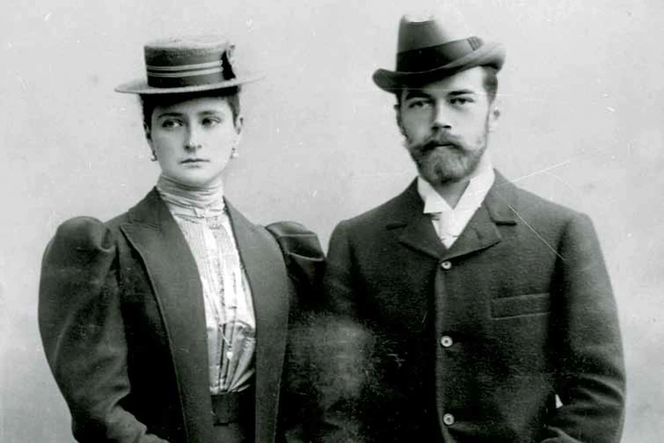 Венценосные супруги во время визита в Великобританию, 1896 год