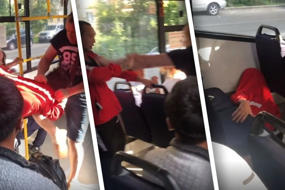 Жёсткое избиение мужчины подростками в автобусе попало на видео в Воронеже