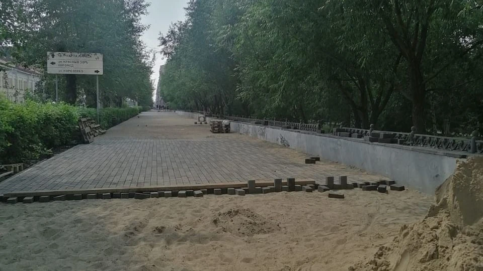 Работы на этой территории завершатся к сентябрю.