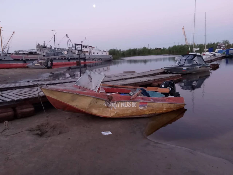 В Ханты-Мансийске столкнулись две лодки. Фото - Уральская транспортная прокуратура.