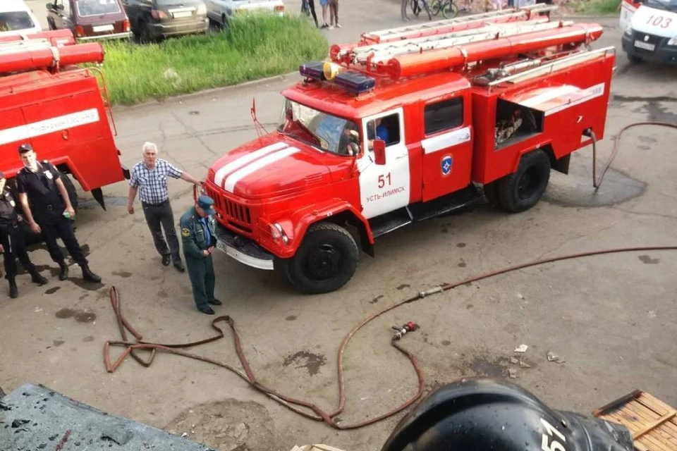 Пожарный балкон в многоквартирном доме