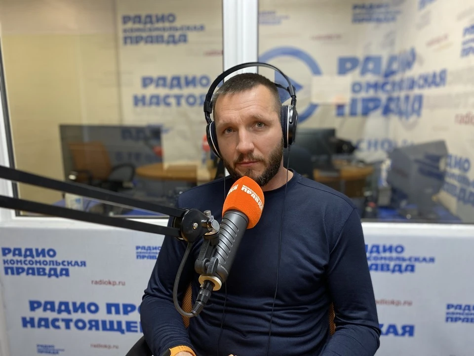 Александр Кропачев в студии радио "КП" Краснодар".