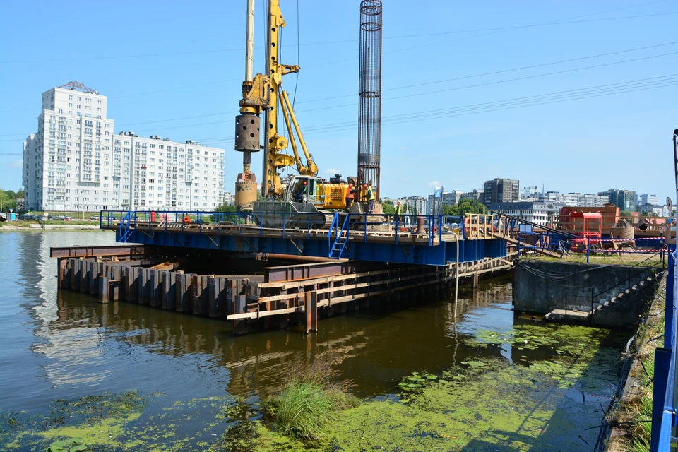 План моста через преголю в калининграде