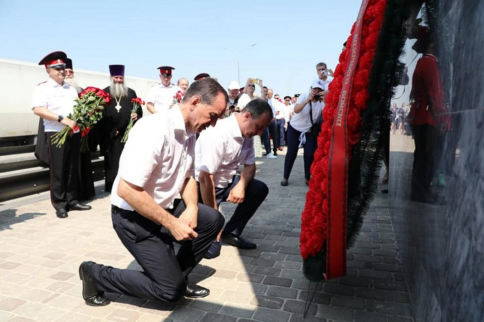 Вениамин Кондратьев принял участие в мероприятии в честь 80 годовщины со дня атаки под Кущевской. Фото: пресс-служба администрации Краснодарского края.