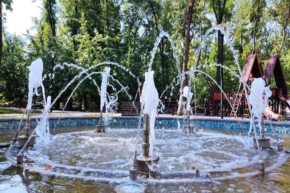 В ростовском парке "Осенний" началась реконструкция фонтана. Фото: телеграм-канал Алексея Логвиненко.