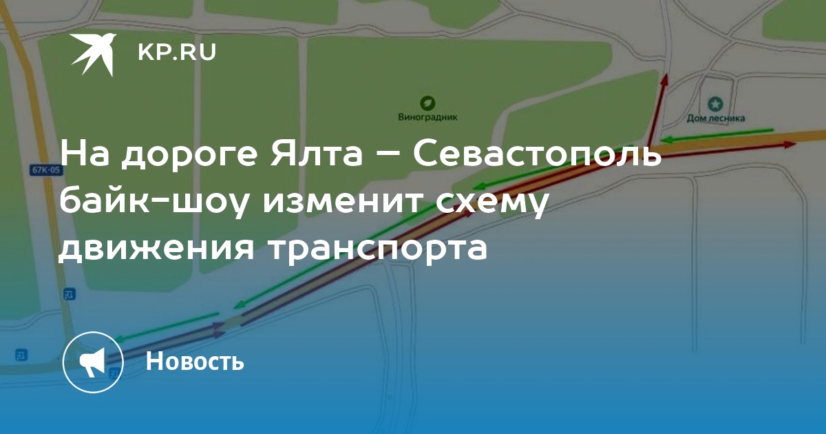 Ялтинское кольцо севастополь схема движения