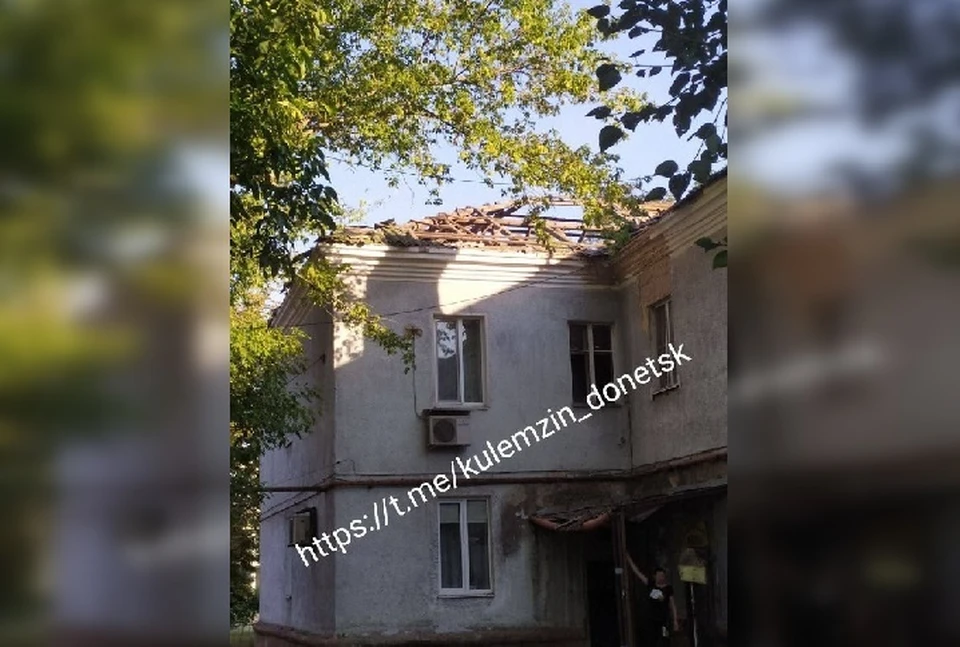 Удар украинских боевиков пришелся также и на Куйбышевский район Донецка. Фото: Кулемзин/ТГ