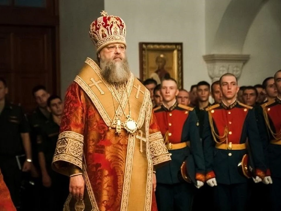 Во время церемонии митрополит Меркурий возглавил праздничное богослужение. Фото: пресс-служба ЮВО.